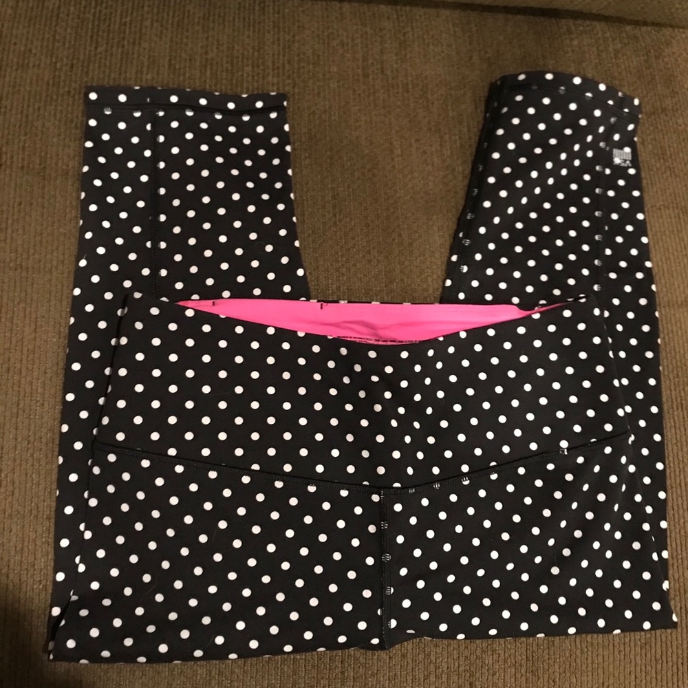 Victoria’s Secret Polka Dot Crop Athletic Leggings